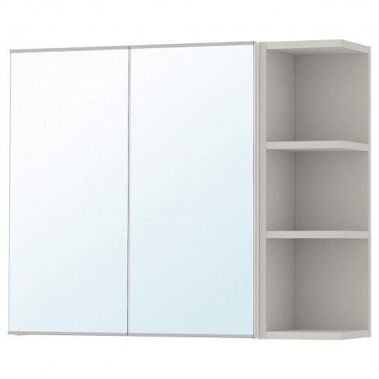 Ikea Lillangen Dulap Oglinda 2 Usi 1 Unitate Capat Alb Gri 79x21x64 Cm