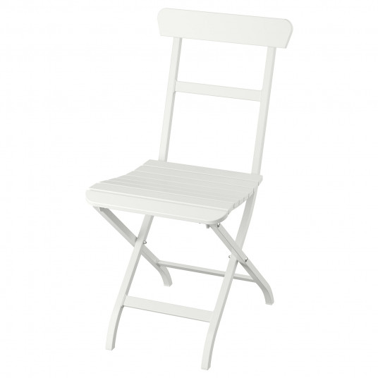 ikea malaro scaun exterior alb pliant alb