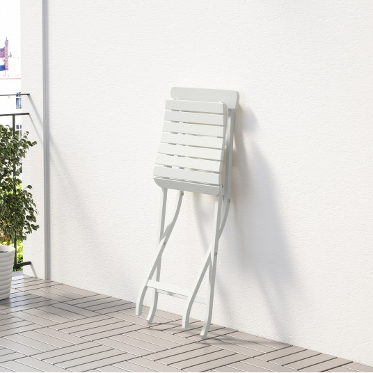 ikea malaro scaun exterior alb pliant alb