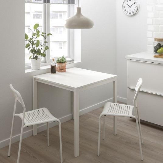 Ikea Melltorp Adde Masa 2 Scaune Alb 75 Cm