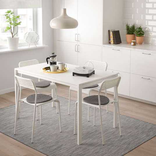 Ikea Melltorp Adde Masa 4 Scaune Alb