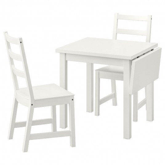 Ikea Nordviken Nordviken Masa 2 Scaune Alb Alb 74 104x74 Cm