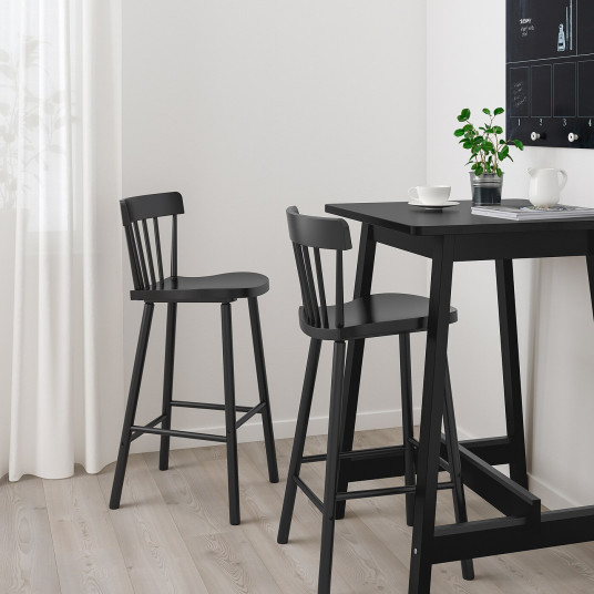Ikea Norraker Norraryd Masa Bar 2scaune Negru Negru 74 Cm