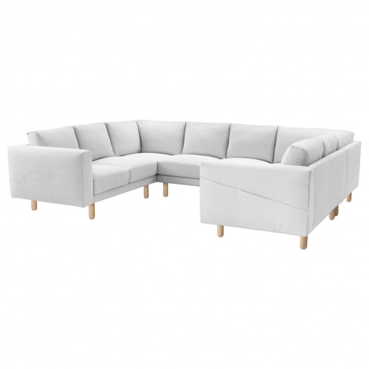 Ikea Norsborg Husa Canapea In Forma De U 6locuri Finnsta Alb