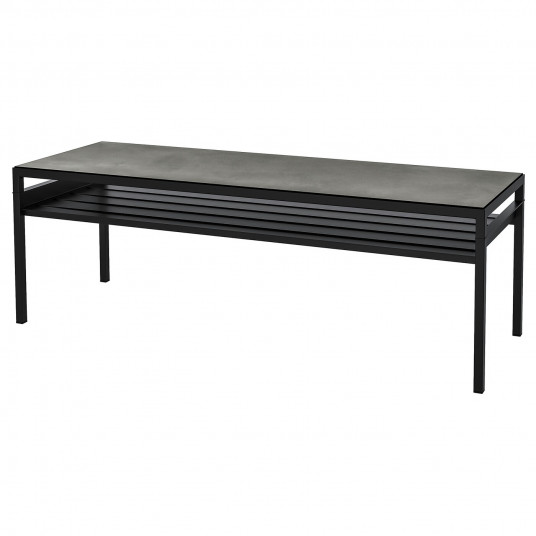 Ikea Nyboda Masa Cafea Cu Blat Reversibil Gri Inchis Abtn Negru 120x40x40 Cm