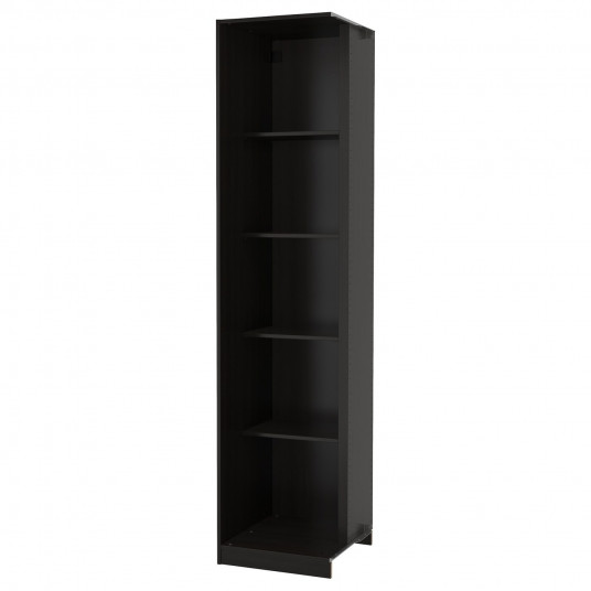 Ikea Pax Unitate Suplimentara Colt 4 Polite Negru Maro 53x58x236 Cm
