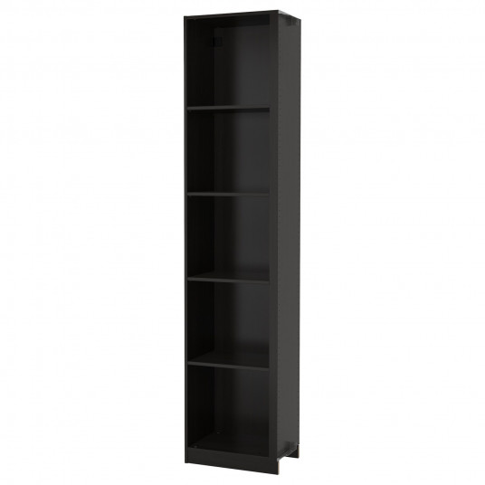 Ikea Pax Unitate Suplimentara Colt 4 Polite Negru Maro 53x35x236 Cm
