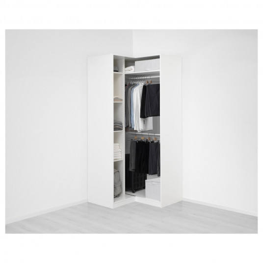 Ikea Pax Dulap Colt Alb Grimo Alb 111 111x236 Cm