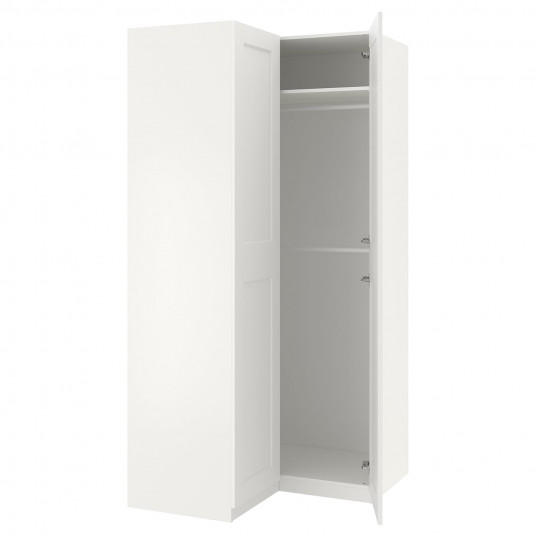Ikea Pax Dulap Colt Alb Grimo Alb 111 111x236 Cm