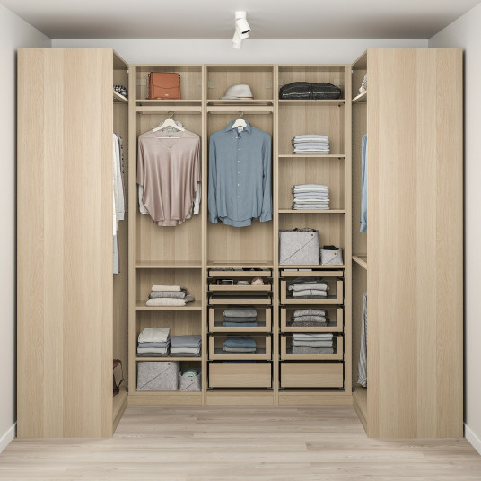 Ikea Pax Dulap Colt Aspect Stejar Antichizat 113 271 113x236 Cm