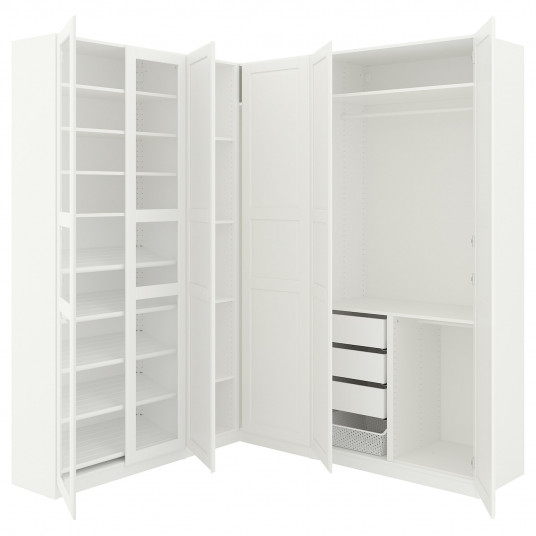 Ikea Pax Dulap Colt Alb Tyssedal Tyssedal Sticla