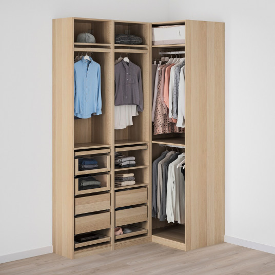 Ikea Pax Dulap Colt Aspect Stejar Antichizat