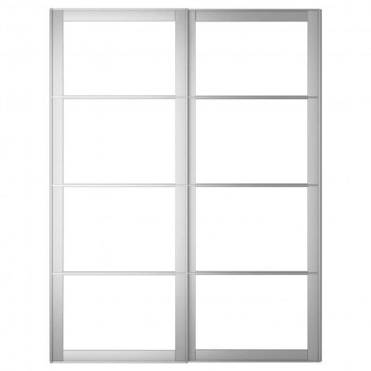 Ikea Pax 2 Cadre Usi Glisante Cu Sina Aluminiu 150x236 Cm