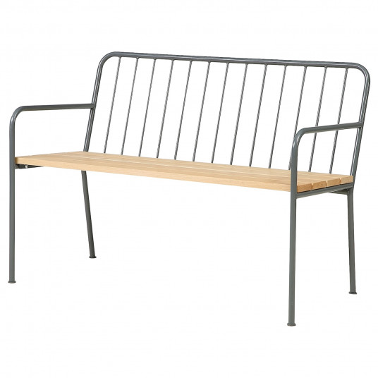 Ikea Prastholm Banca Cu Spatar Exterior Gri