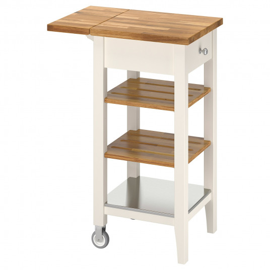Ikea Stenstorp Carucior Bucatarie Alb Stj 45x43x90 Cm