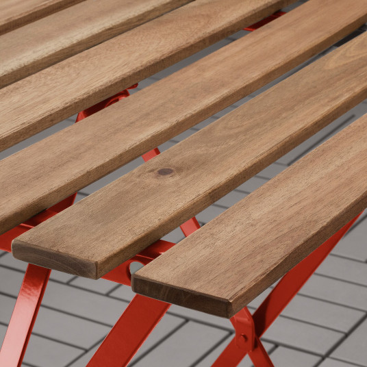 Ikea Tarno Masa Exterior Rosu Maro Deschis Vopsit 55x54 Cm
