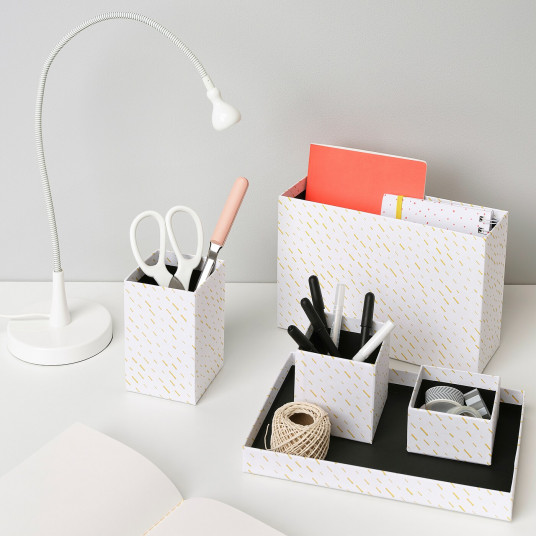 Ikea Tjena Organizator Birou Alb Buline 18x17 Cm