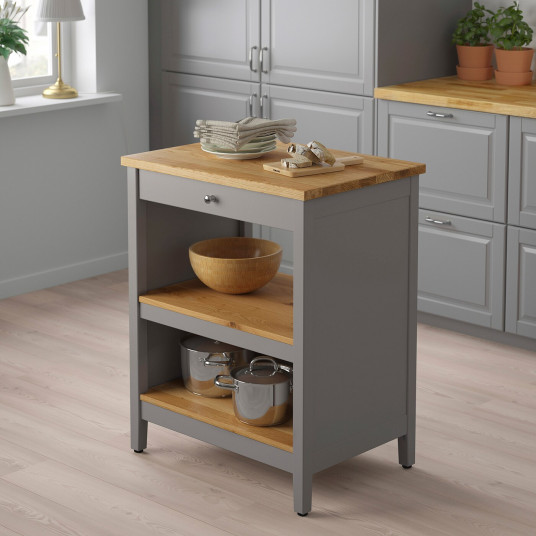 Ikea Tornviken Insula Bucatarie Gri Stj 72x52 Cm