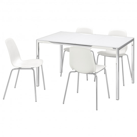 Masa Dining Rotunda Din Mdf Si Lemn Stejar 135 Cm Nori La Forma