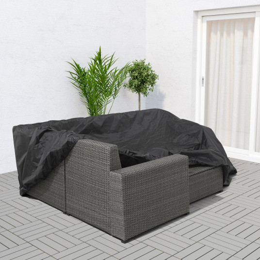 ikea tostero chehol dlya ulichnoj mebeli divan chernyj 260x165 sm
