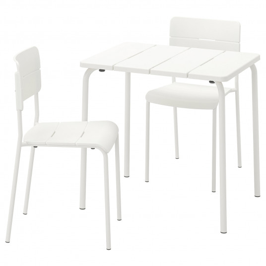 Ikea Vaddo Masa 2 Scaune Exterior Alb