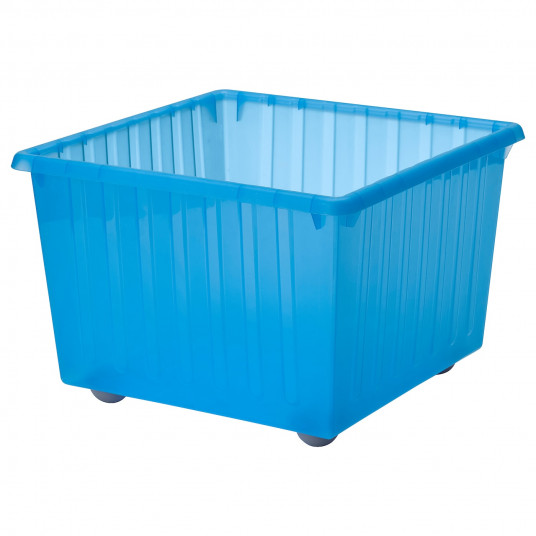 Ikea Vessla Lada Depozitare Cu Rotile Albastru 39x39 Cm