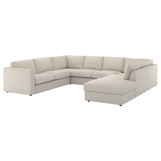 Ikea Vimle Husa Canapea In Forma De U 6locuri Capat Deschis Gunnared Bej