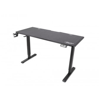 Birou Electric Reglabil pe Inaltime, Dr.Shield Nova, 140 x 60 x 75 CM, Mouse Pad XXL Full Cover - Negru