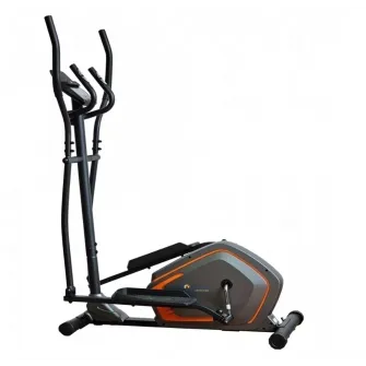 Bicicleta ergometrica eliptica FitTronic® Cross 513 EP, display mare, electromagnetica, 13 programe, 32 trepte de dificultate, Apps Kinomap, Zwift