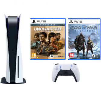 Consola PlayStation 5 + Joc PS5 God of War Ragnarok + J