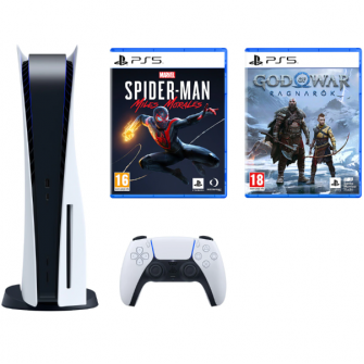 Consola PlayStation 5 + Joc PS5 God of War Ragnarok + J