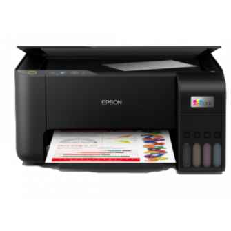 MFD CISS Epson EcoTank L3200 black, Color Printer/Scanner/Copier, A4, Print 5760x1440dpi, 3pl, black panel,  Scan 600x1200 dpi, ISO/IEC 10.0/5.0 ipm,64-256 г/м2, USB 2.0, 4 ink tanks: C13T00S14A/24A/34A/44A  B/M/Y/C Black: 3.600 pages  Colour: 6.500 p.