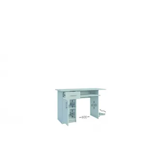 Birou computer 4home (L), 120x75x50 cm, Gri