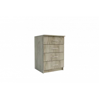 Comoda de birou 4home Olvo, 50x75x50 cm, Stejar Kraft Gri