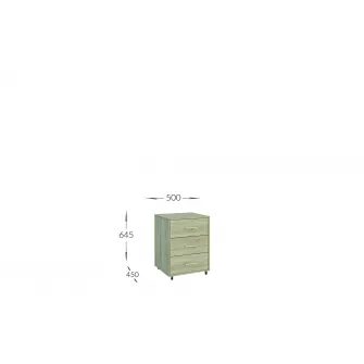 Comoda de birou 4home Vigo, 50x64.5x45 cm, Industrial