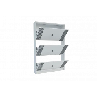 Comoda pentru pantofi 4home Lite, 80x120x17 cm, Nimfea Alba, cu frezare