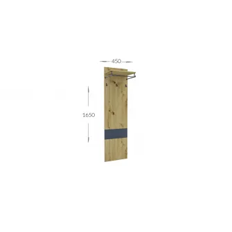 Вешалка 4home Urban S, 45x165 см, Дуб Артизан/Антрацит