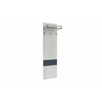 Вешалка 4home Urban S, 45x165 см, Дуб Крафт Белый/Антрацит