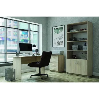Dulap de birou 4home Olvo, 90x200x45 cm, Industrial