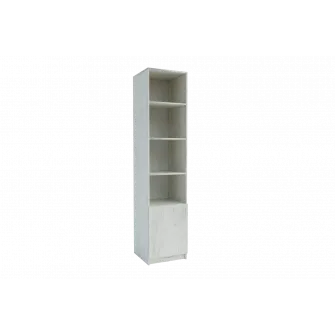 Dulap de birou 4home Vigo, 45x200x45 cm, Stejar Kraft Alb