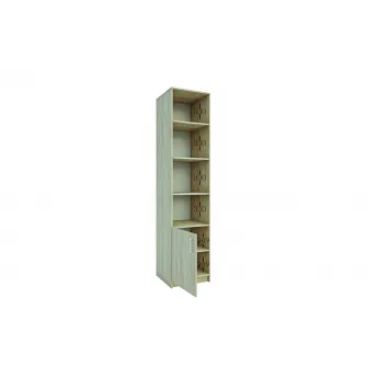 Dulap de birou 4home Vigo, 45x200x45 cm, Stejar Kraft Alb