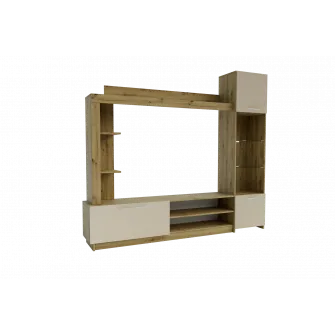 Living 4home Delux, 203.2x177x33 cm, Stejar Artizanal/Satin