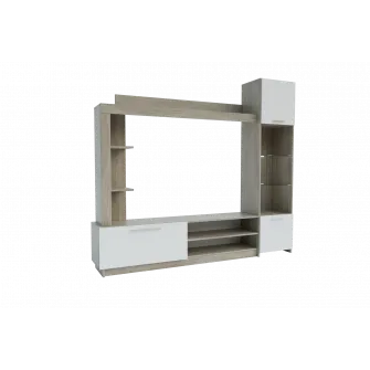 Living 4home Delux, 203.2x177x33 cm, Stejar Urban Oyster/Nimfea Alba