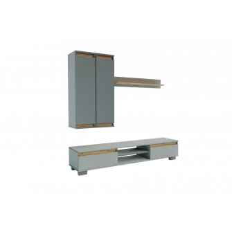 Living 4home Lilu, Gri /Stejar Kraft Auriu