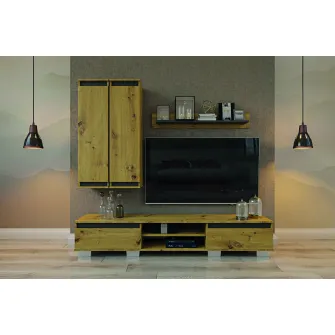 Living 4home Lilu, Stejar Artizanal/Gri Grafit
