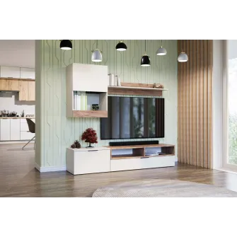 Living 4home Maroc, Satin/Stejar Kraft Tabaco