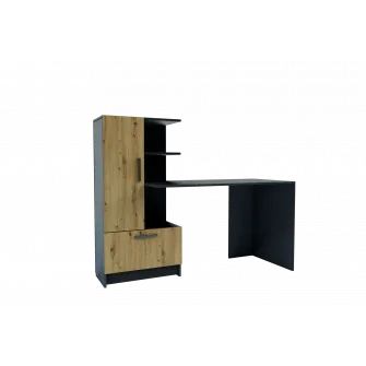 Стол 4home Standard (Стол слева), 150x120x60 см, Дуб Артизан/Антрацит