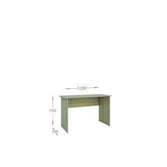 Masa de birou 4home Kleo, 120x75x50 cm, Stejar Kraft Alb