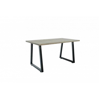 Masa de dining 4home Atlanta, picioare metalice, Stejar Sonoma, 120x80 cm