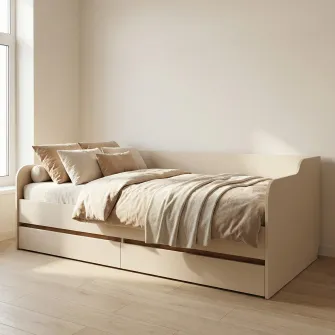 Pat 4home Ideea, 90x200 cm, Satin/Stejar Kraft Auriu